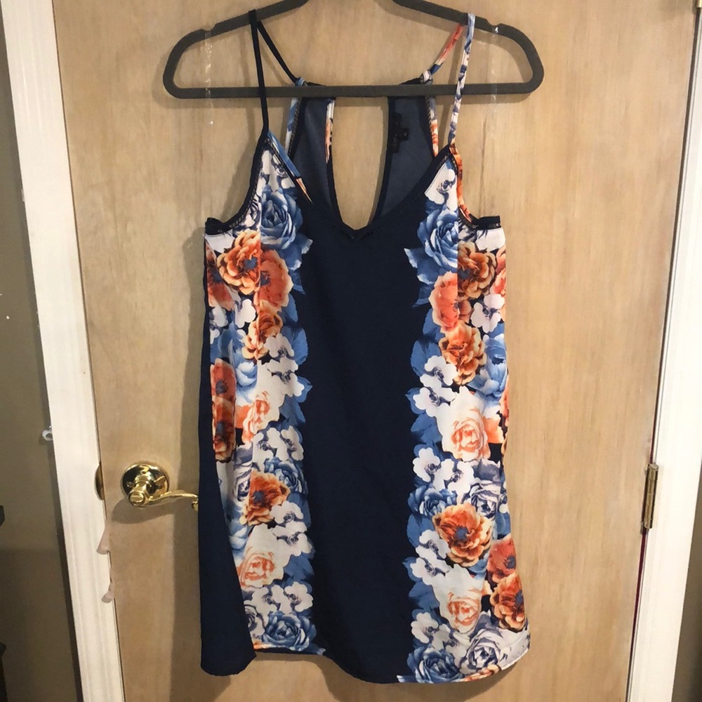 Navy Floral Size XL Dress